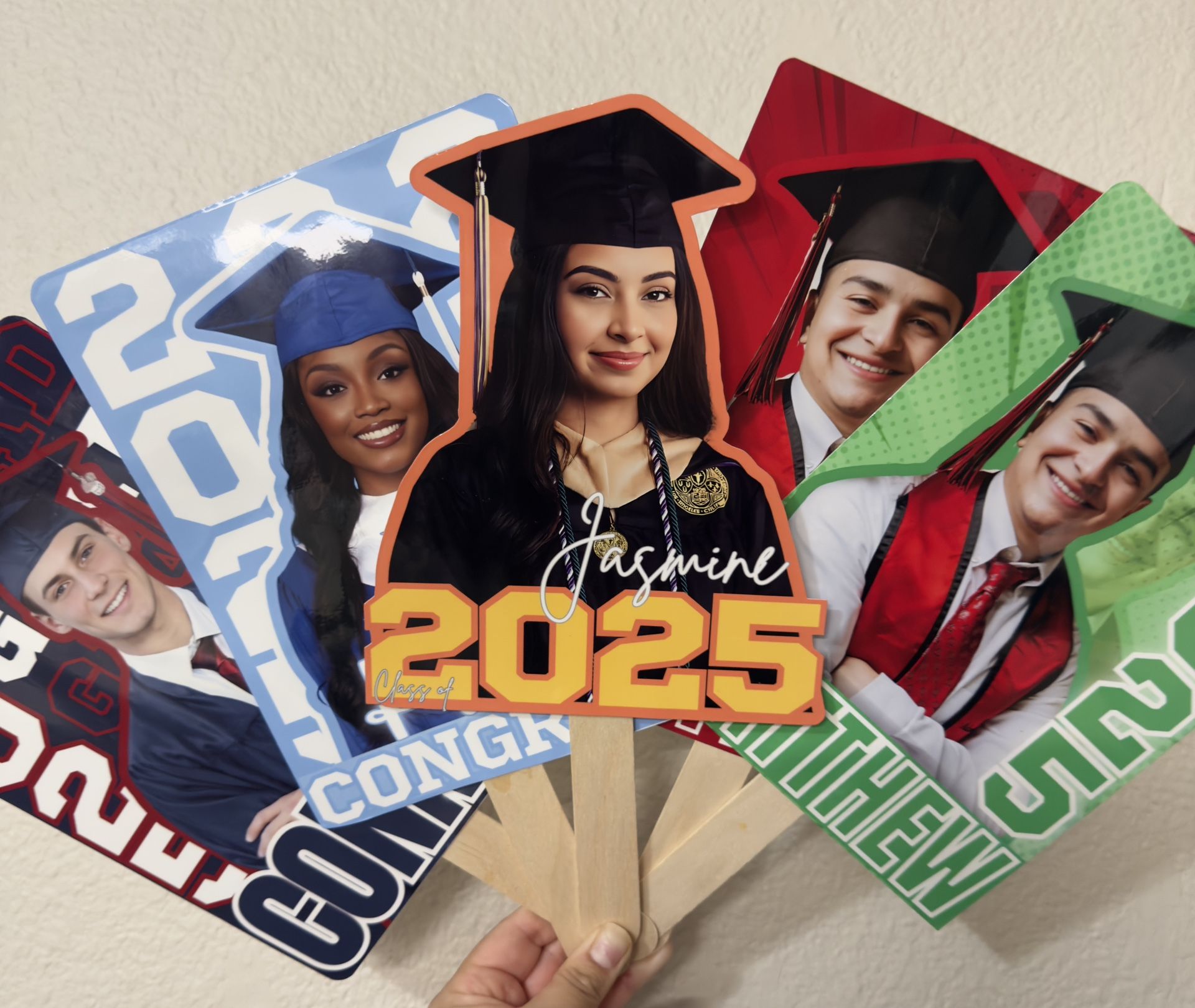 Customized Graduation Fans