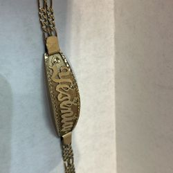 10k Gold Bracelet #108154-1 MJ