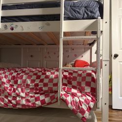 Twin Bunk Bed With trundle/Mattresses Included