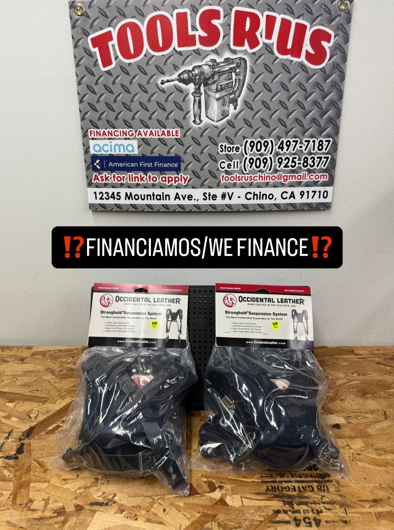 B5055SM OCCIDENTAL LEATHER Tirantes Stronghold NGR/BLK (CADA UNO)**(FINANCIAMOS/WE FINANCE)**