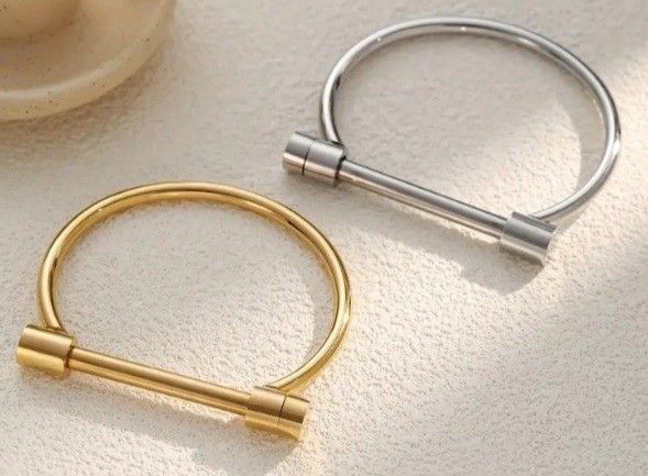 STAINLESS STEEL BRACELETS $15 EACH ( 1 GOLD & 1 SILVER COLOR AVAILABLE!! )