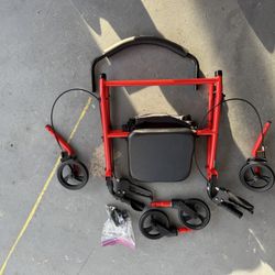 Walker With Seat And Stow Away Area 