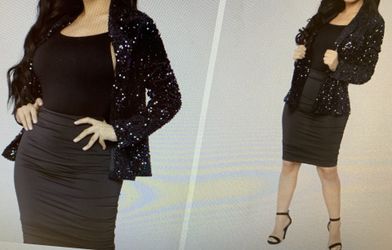 Brand New Sequins Blazer Size L