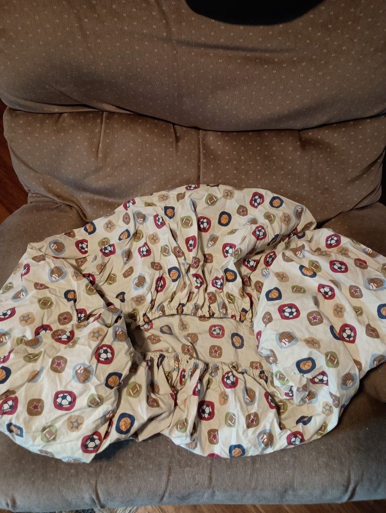 Boy Sports Crib/ Toddler Sheet