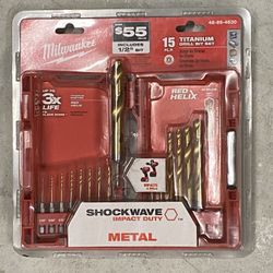 Milwaukee Titanium Drill Bed Set