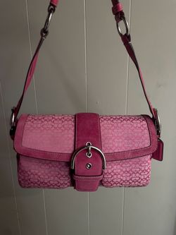 Coach Pink Double Pocket Soho