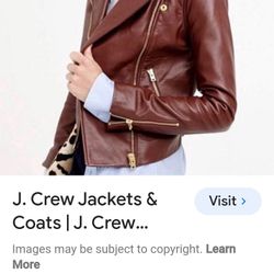 Sharp Women's Real Leather Jacket ( J.Crew)