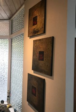 Original acrylic art work. 3 piece collection