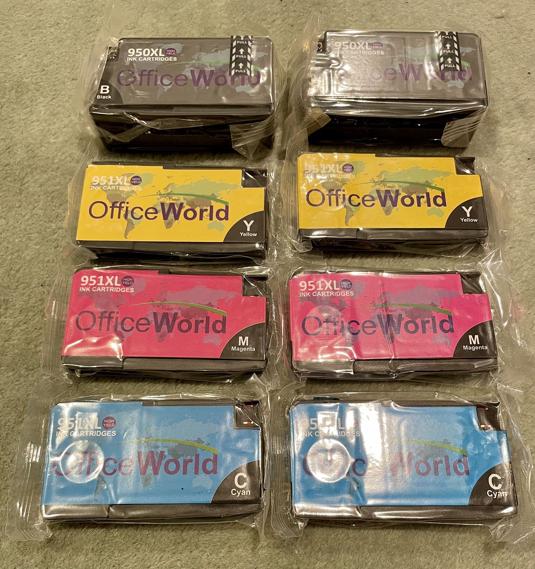 Ink Cartridges 950XL & 951XL (8 Total)