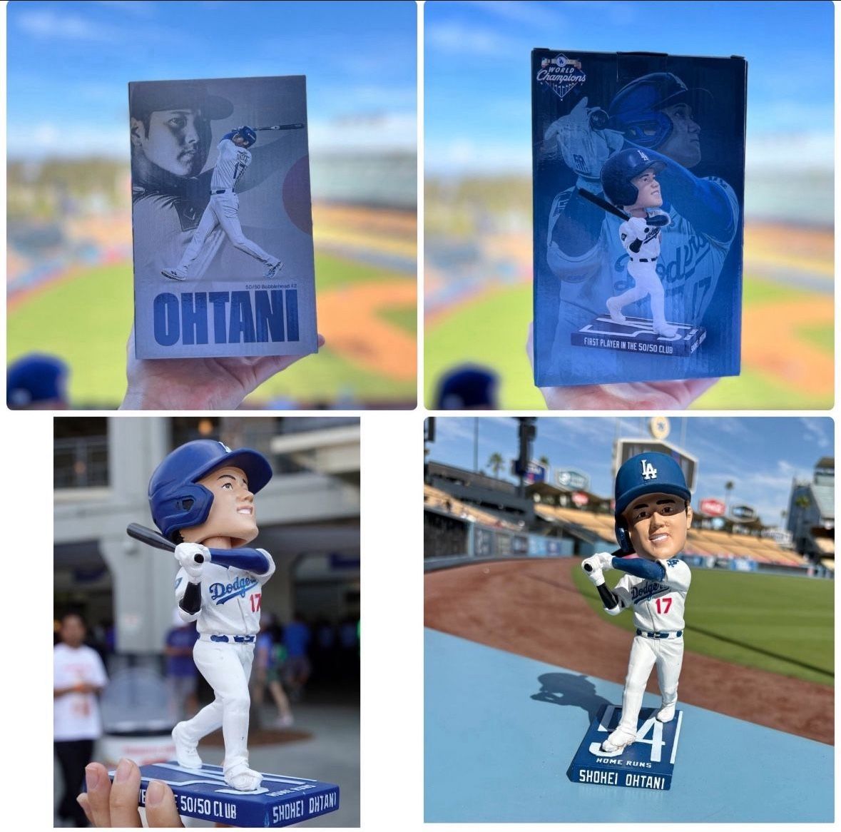 SHOHEI OHTANI BATTING 50/50 BOBBLEHEAD #2 LOS ANGELES DODGERS SGA 8/27/2025