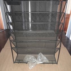 New Mail Paper Sorter With Wall Mount Hardware