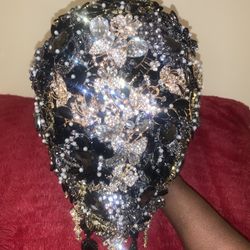Custom made bejeweled bouquet