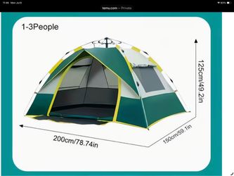 New 1-3 Person Automatic Tent