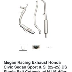 Exhaust For Honda civic sedan & Si (22-25)