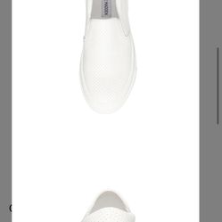 BRAND NEW!! Steve Madden Shuffle White Slip On Sneaker Women’s 8.5
