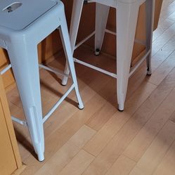 White Farmhouse Stools