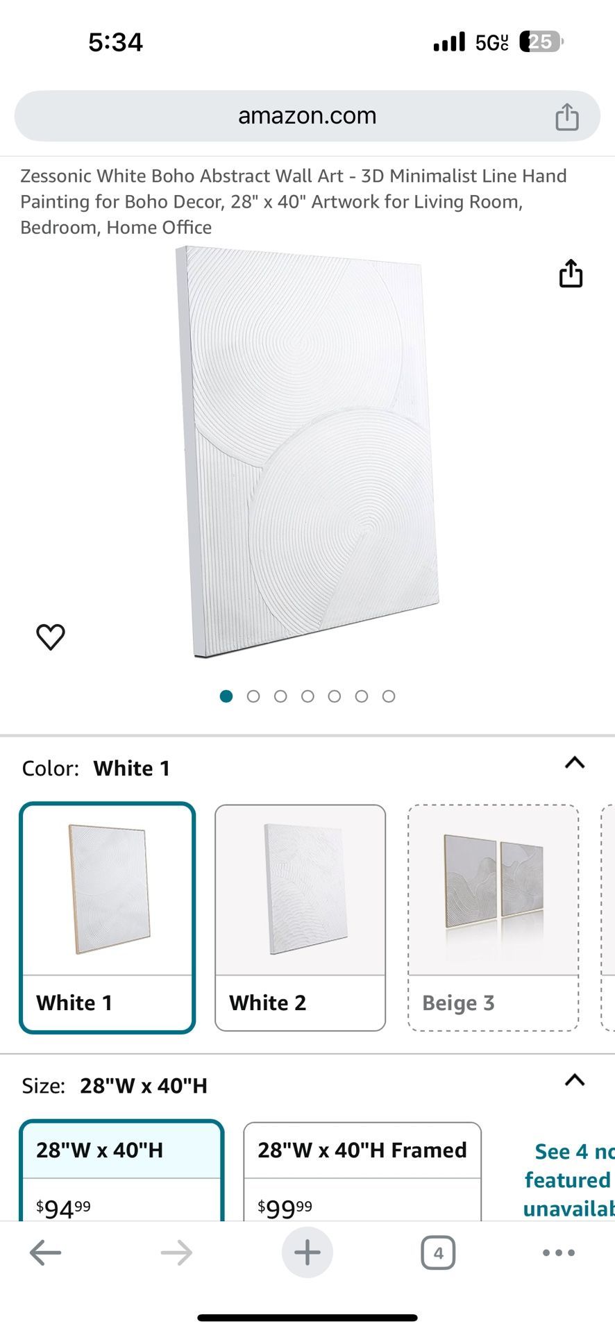 Zessonic Boho Abstract Wall Art