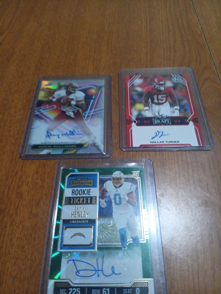 Dallas Turner, Doug Williams, Daiyan Henley Autos