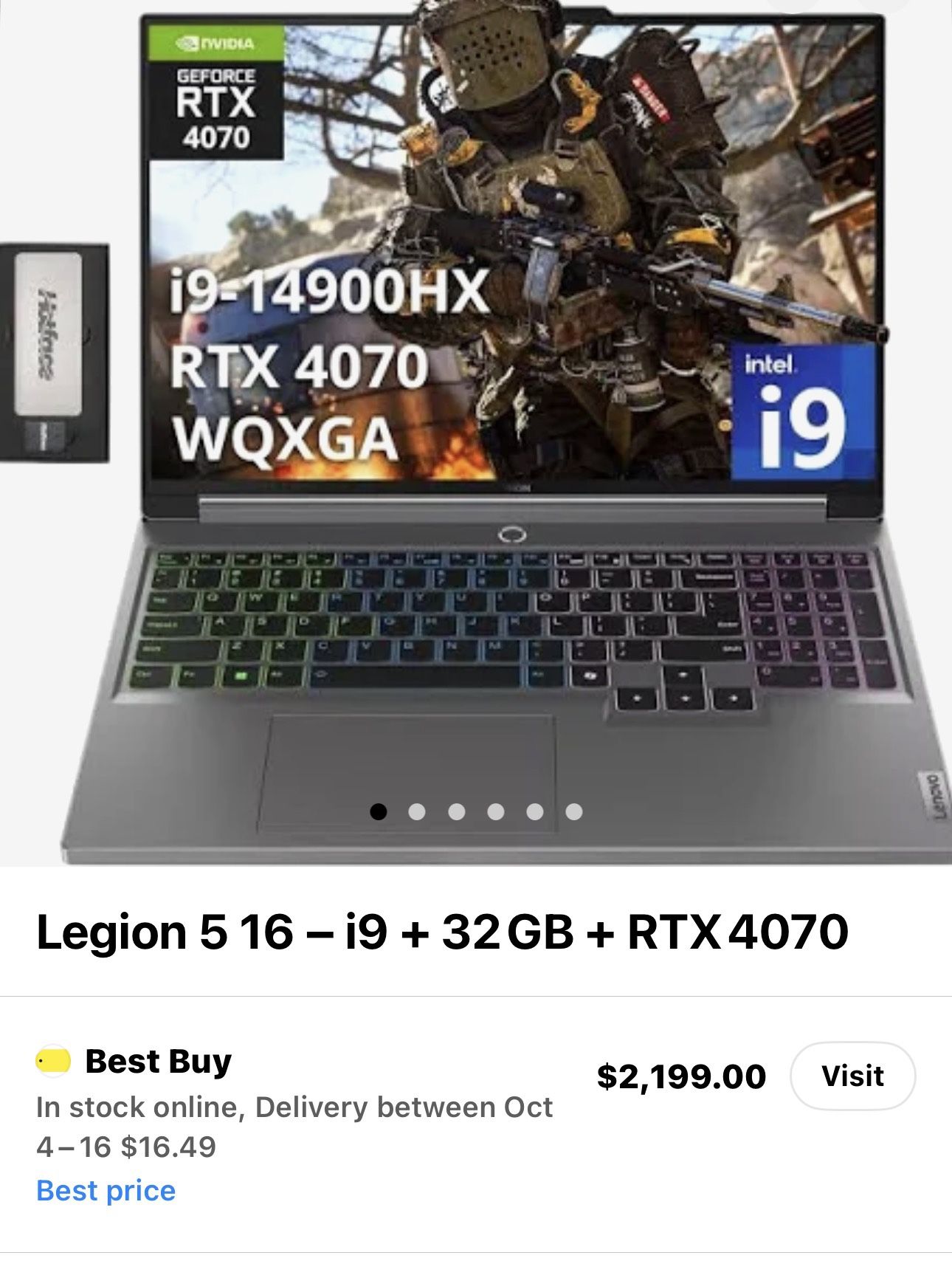 Lenovo Legion Pro 5 16IRX9 Gaming laptop