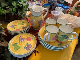 Hand painted from Spain fruit dish set