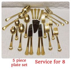 Estate Vintage Towle Flatware Set Service for 8