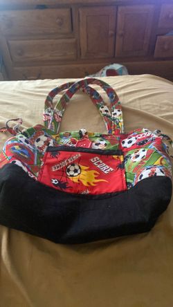 Hand made quilted soccer purse