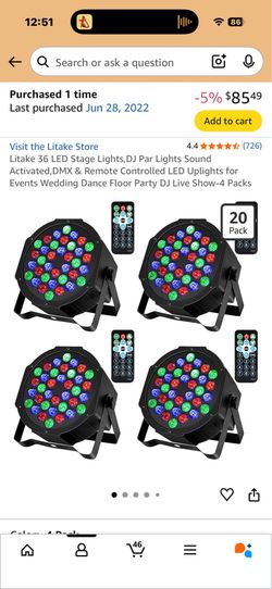 LED Stage Lights: Set of 3