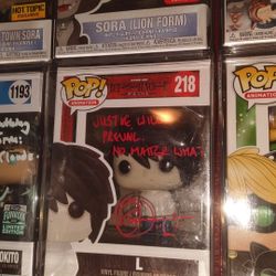 Death Note L Funko (Signed By Alessandro Juliani)