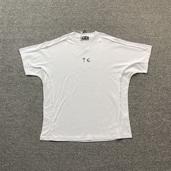 Thug Club Star And Moon Metal Logo Loose Short Sleeved T Shirt