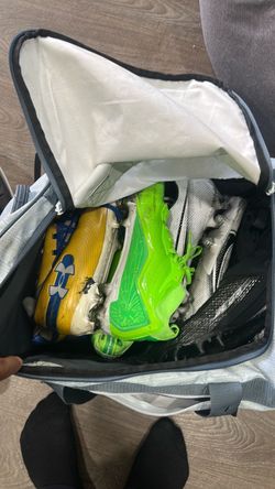 Football cleats & shoulder pads