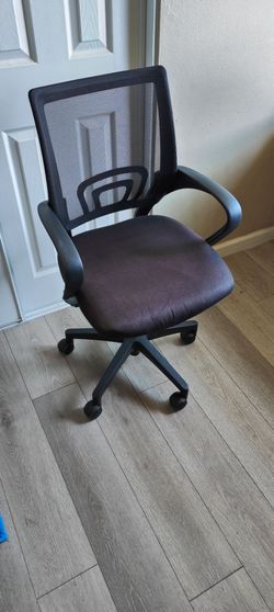 Black Office Chair with Wheels