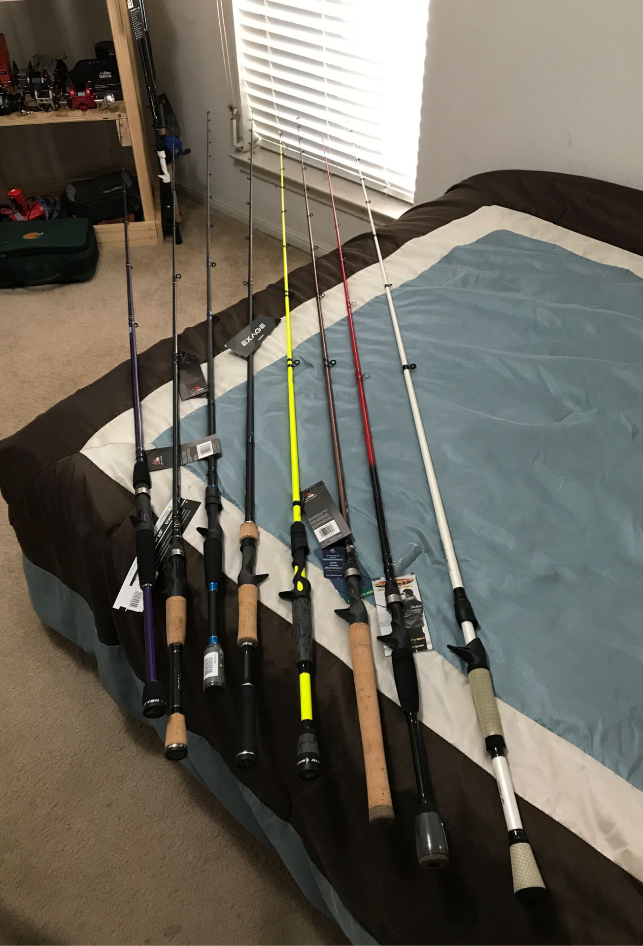 Casting fishing rods. (See description for prices)