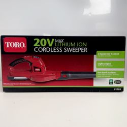 Toro 20V Max Lithium Ion Cordless Sweeper