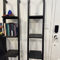 Black Ladder Bookshelves 
