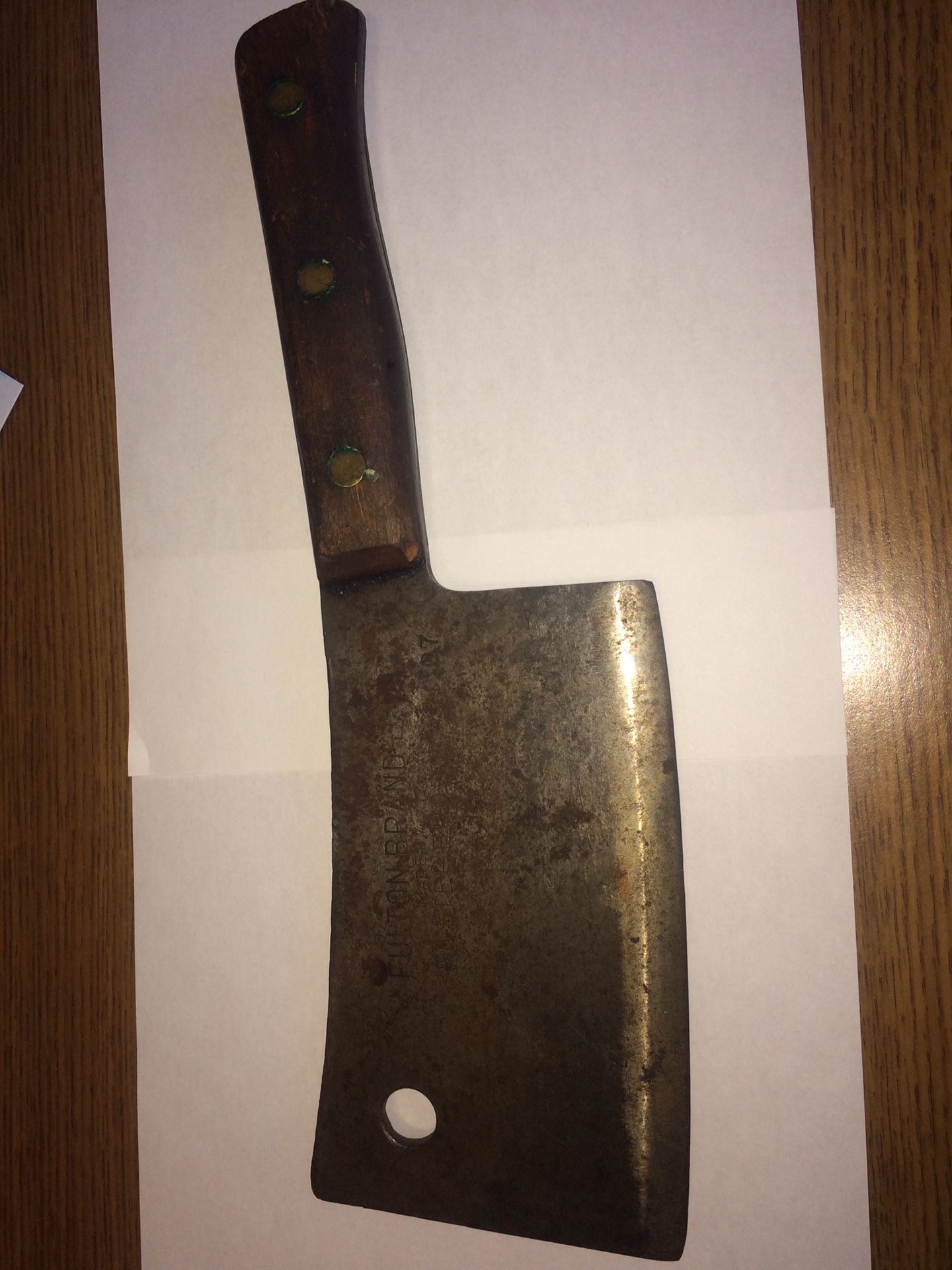 Fulton Brand made by Foster Bros. Meat cleaver