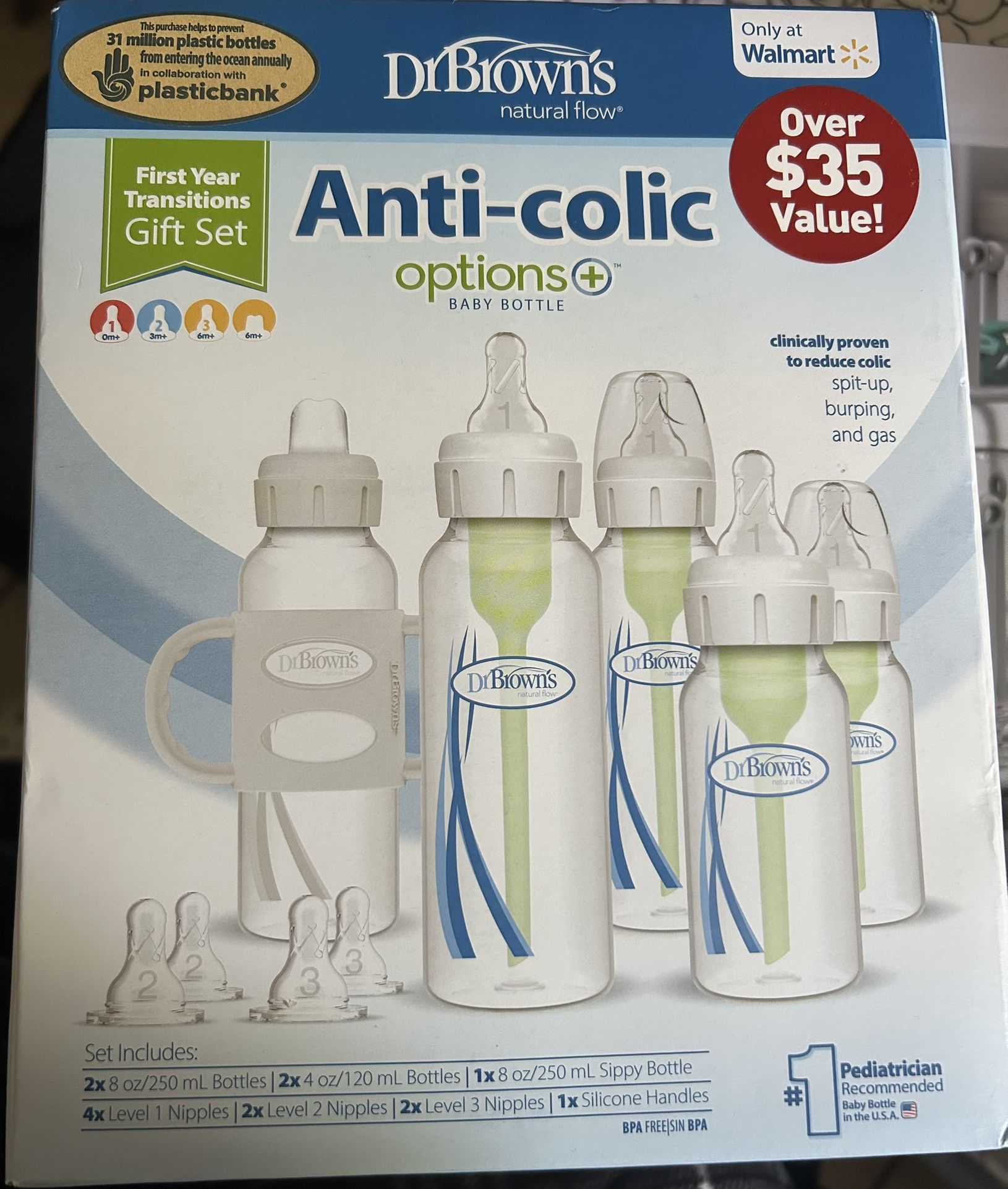 DrBrowns anti-colic baby bottles set