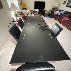 Glass Dinner Table