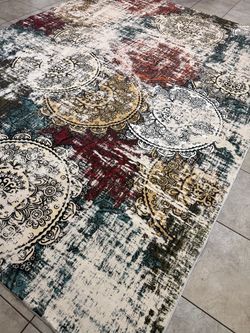 Vintage style premium machine washable area rug - 9x12 feet - G109