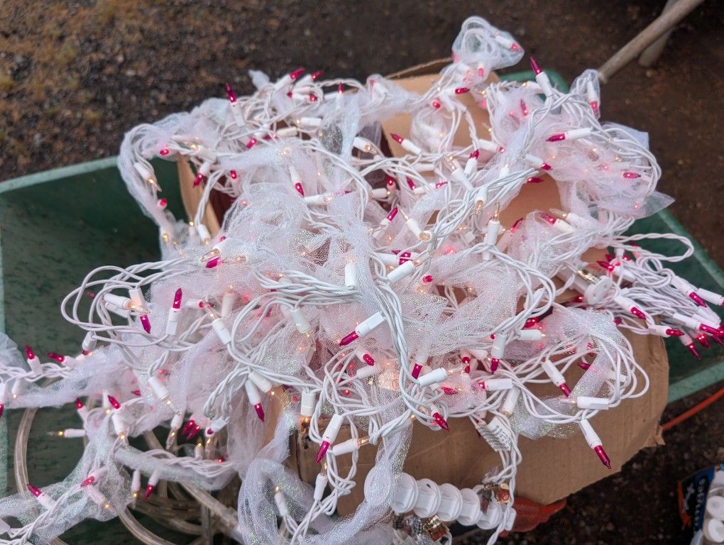 Pink And White Lights