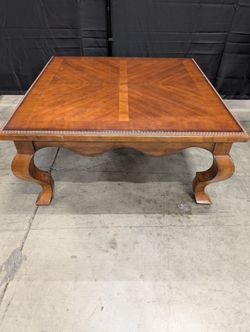 Century Furniture Clive Square Wood Cocktail Table