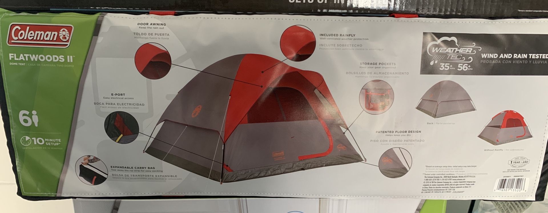 Camping tent for 6 person