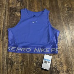 Nike Pro Dri-Fit Cropped Tank Top Size Medium