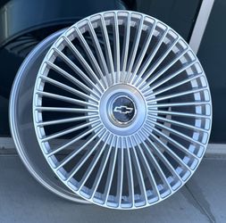 A Set Of (4) 24”  24x10 6x139.7 Wheels Fit Chevy Tahoe Silverado Suburban 