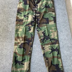 Woodland Camo Military Pants Large Long Rothco