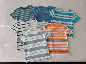 Lot of 6 Striped T-Shirts Size 4T