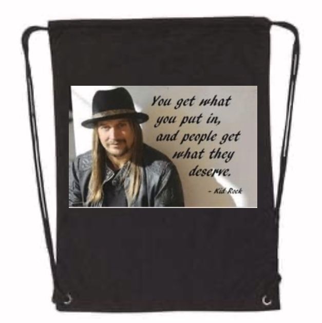 Kid Rock Drawstring Bookbag