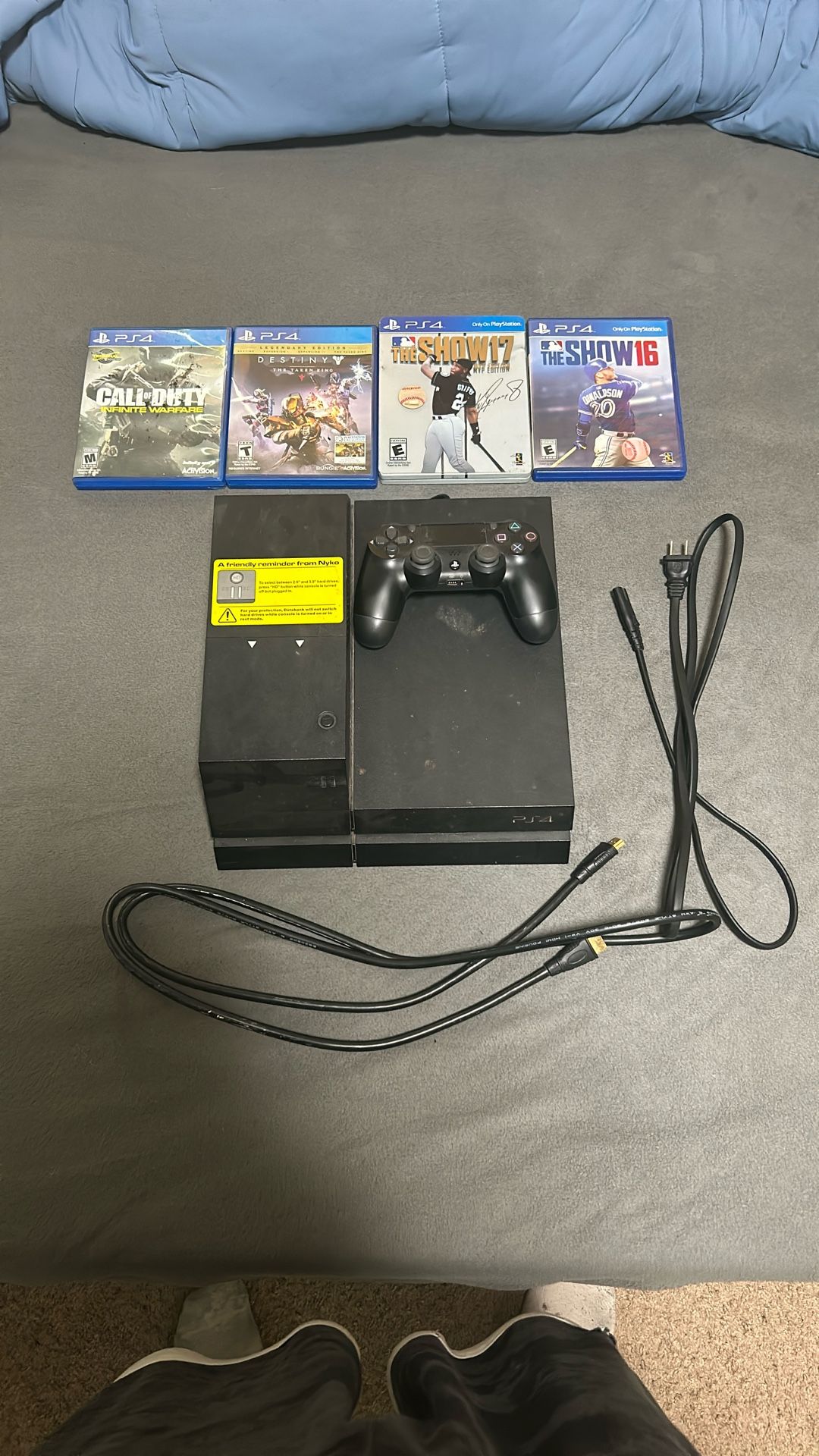 PS4 - 4 TB Extra Storage With Controller And 4 Games (Pick Up Only)
