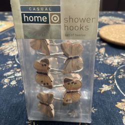 Shower Hooks w/ Butterflies