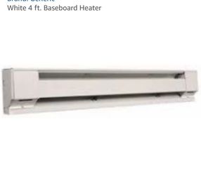 🔥White 4 ft. Baseboard Heater, 240v, 750w, heats up to 100sqft