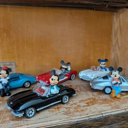 Hamilton Collection Of Mickey Mouse/ Corvette Cars